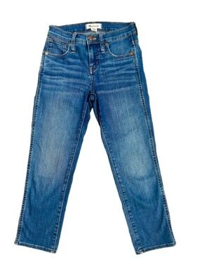 Madewell Mid-Rise Stovepipe Jeans Medium Wash Blue Size 23P Petite